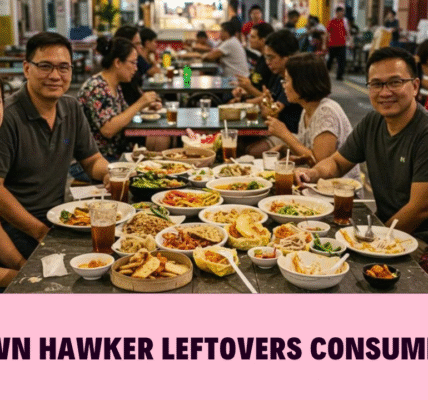 chinatown hawker leftovers consumption